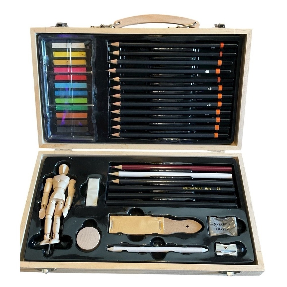 Royal & Langnickel Essentials Sketch Art Set in Wooden Case Complete